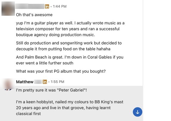 LinkedIn DM thread, part 3 of 12