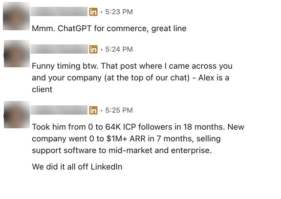 LinkedIn DM thread, part 9 of 12